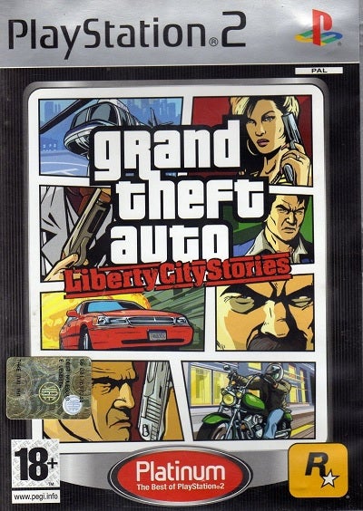 Rockstar Grand Theft Auto Liberty City Stories Platinum Refurbished PS2 Playstation 2 Game